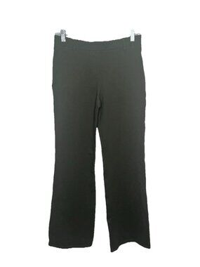 Quince Olive Green Ponte Knit Crop Flare Pull On Pants Petite S Stretch Workwear